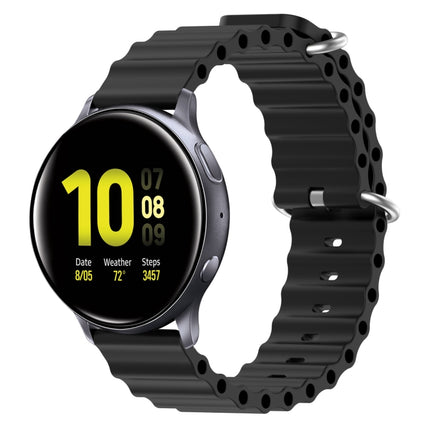 20mm Ocean Style Silicone Solid Color Watch Band, For Samsung  Galaxy Watch 4 Classic 46mm, For Samsung Galaxy Watch Active 2 40mm