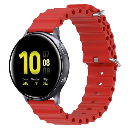 20mm Ocean Style Silicone Solid Color Watch Band, For Samsung  Galaxy Watch 4 Classic 46mm, For Samsung Galaxy Watch Active 2 40mm