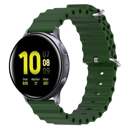 20mm Ocean Style Silicone Solid Color Watch Band, For Samsung  Galaxy Watch 4 Classic 46mm, For Samsung Galaxy Watch Active 2 40mm