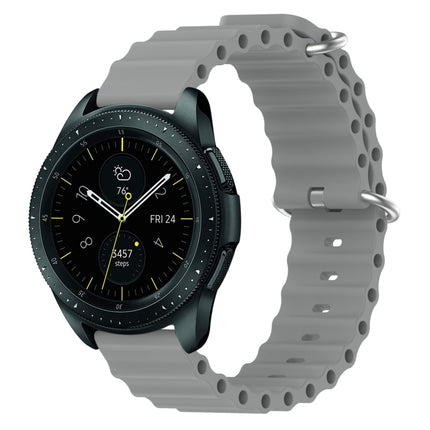 20mm Ocean Style Silicone Solid Color Watch Band, For Samsung Galaxy Watch Active 2 44mm, For Samsung Galaxy Watch 42mm