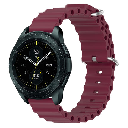 20mm Ocean Style Silicone Solid Color Watch Band, For Samsung Galaxy Watch Active 2 44mm, For Samsung Galaxy Watch 42mm