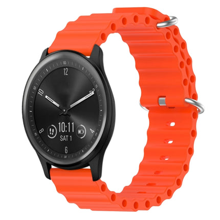 20mm Ocean Style Silicone Solid Color Watch Band, For Garmin Vivomove Sport, For Garmin Venu 2 Plus