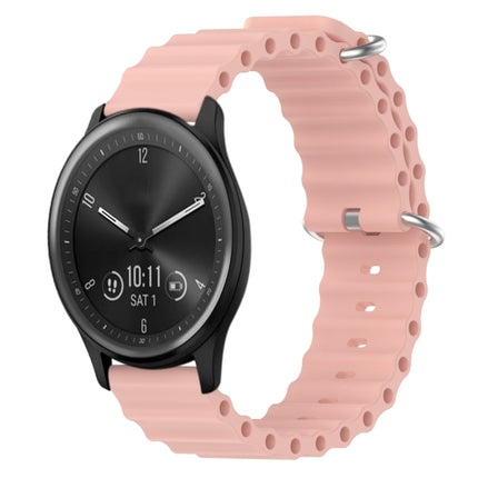 20mm Ocean Style Silicone Solid Color Watch Band, For Garmin Vivomove Sport, For Garmin Venu 2 Plus