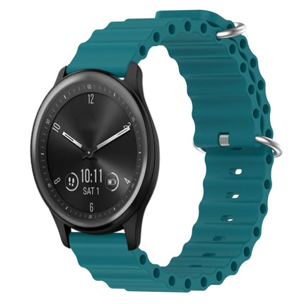 20mm Ocean Style Silicone Solid Color Watch Band, For Garmin Vivomove Sport, For Garmin Venu 2 Plus