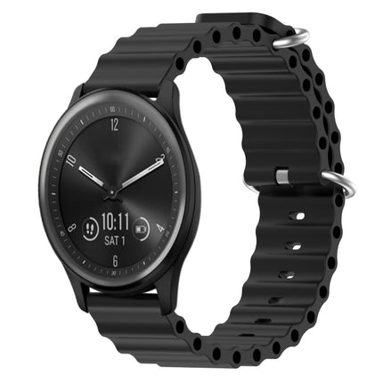 20mm Ocean Style Silicone Solid Color Watch Band, For Garmin Vivomove Sport, For Garmin Venu 2 Plus