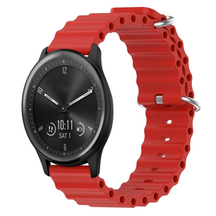 20mm Ocean Style Silicone Solid Color Watch Band, For Garmin Vivomove Sport, For Garmin Venu 2 Plus