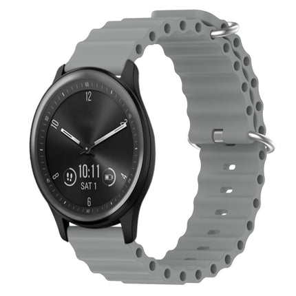 20mm Ocean Style Silicone Solid Color Watch Band, For Garmin Vivomove Sport, For Garmin Venu 2 Plus