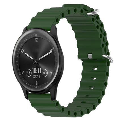 20mm Ocean Style Silicone Solid Color Watch Band, For Garmin Vivomove Sport, For Garmin Venu 2 Plus