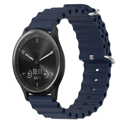 20mm Ocean Style Silicone Solid Color Watch Band, For Garmin Vivomove Sport, For Garmin Venu 2 Plus