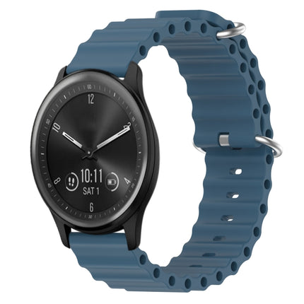 20mm Ocean Style Silicone Solid Color Watch Band, For Garmin Vivomove Sport, For Garmin Venu 2 Plus