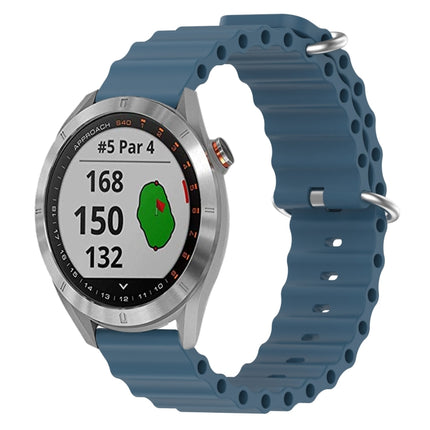 20mm Ocean Style Silicone Solid Color Watch Band, For Garmin Approach S40, For Garmin Forerunner 158