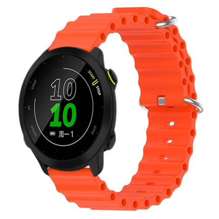 20mm Ocean Style Silicone Solid Color Watch Band, For Garmin Approach S40, For Garmin Forerunner 158