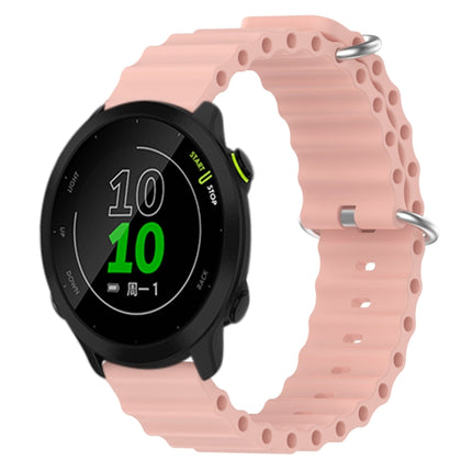 20mm Ocean Style Silicone Solid Color Watch Band, For Garmin Approach S40, For Garmin Forerunner 158