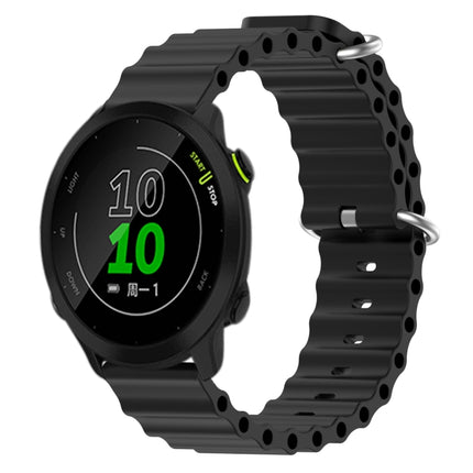 20mm Ocean Style Silicone Solid Color Watch Band, For Garmin Approach S40, For Garmin Forerunner 158