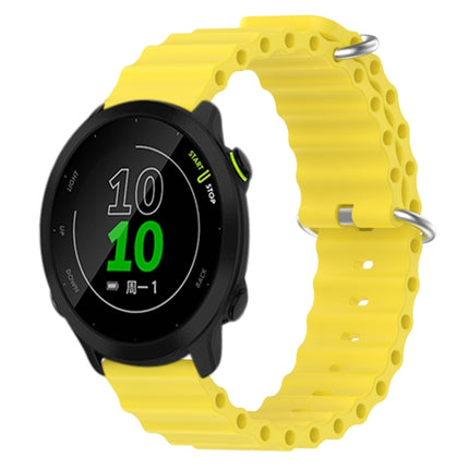 20mm Ocean Style Silicone Solid Color Watch Band, For Garmin Approach S40, For Garmin Forerunner 158