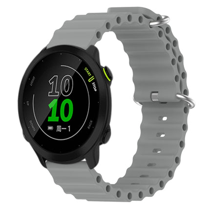 20mm Ocean Style Silicone Solid Color Watch Band, For Garmin Approach S40, For Garmin Forerunner 158
