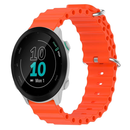 20mm Ocean Style Silicone Solid Color Watch Band, For Garmin Forerunner 55, For Garmin Venu