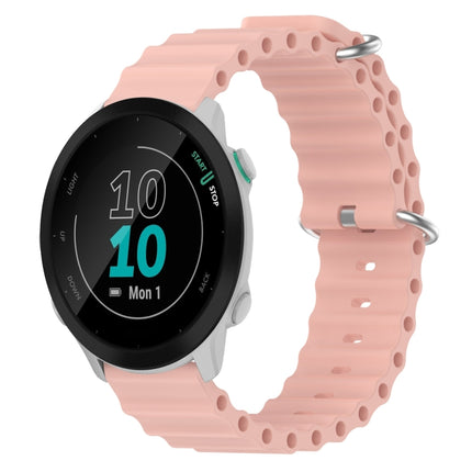 20mm Ocean Style Silicone Solid Color Watch Band, For Garmin Forerunner 55, For Garmin Venu