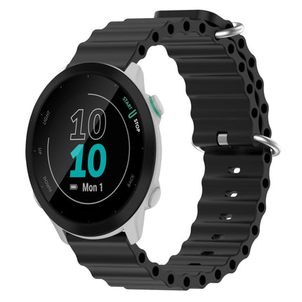 20mm Ocean Style Silicone Solid Color Watch Band, For Garmin Forerunner 55, For Garmin Venu