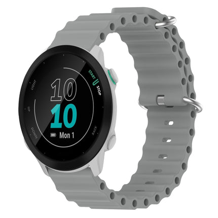 20mm Ocean Style Silicone Solid Color Watch Band, For Garmin Forerunner 55, For Garmin Venu
