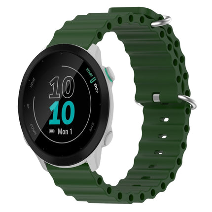 20mm Ocean Style Silicone Solid Color Watch Band, For Garmin Forerunner 55, For Garmin Venu