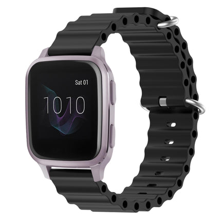 20mm Ocean Style Silicone Solid Color Watch Band, For Garmin Venu SQ, For Garminmove Luxe
