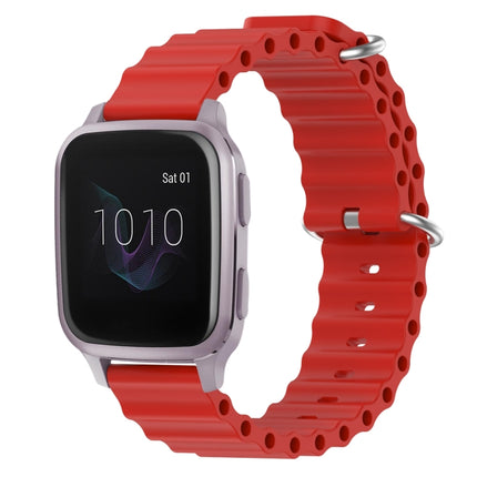 20mm Ocean Style Silicone Solid Color Watch Band, For Garmin Venu SQ, For Garminmove Luxe