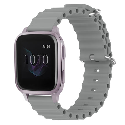 20mm Ocean Style Silicone Solid Color Watch Band, For Garmin Venu SQ, For Garminmove Luxe