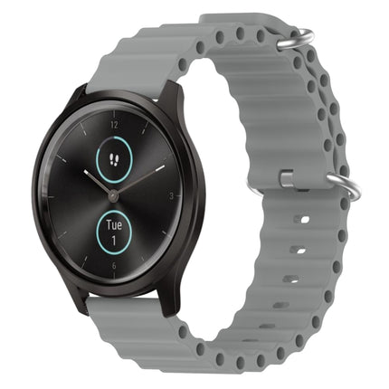 20mm Ocean Style Silicone Solid Color Watch Band, For Garmin Garminmove Style, For Garmin Forerunner 645 Music