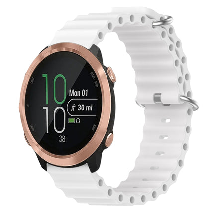 20mm Ocean Style Silicone Solid Color Watch Band, For Garmin Garminmove Style, For Garmin Forerunner 645 Music