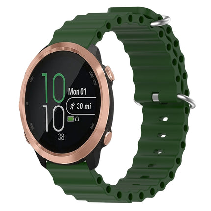 20mm Ocean Style Silicone Solid Color Watch Band, For Garmin Garminmove Style, For Garmin Forerunner 645 Music