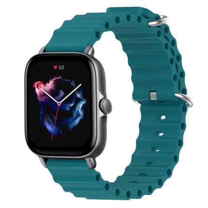 20mm Ocean Style Silicone Solid Color Watch Band, For Amazfit GTS 3, For Amazfit GTS 2E