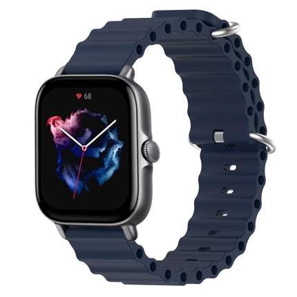20mm Ocean Style Silicone Solid Color Watch Band, For Amazfit GTS 3, For Amazfit GTS 2E