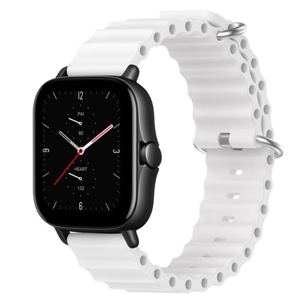 20mm Ocean Style Silicone Solid Color Watch Band, For Amazfit GTS 3, For Amazfit GTS 2E