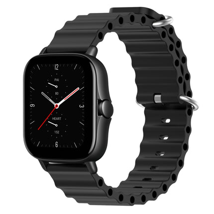 20mm Ocean Style Silicone Solid Color Watch Band, For Amazfit GTS 3, For Amazfit GTS 2E