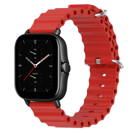 20mm Ocean Style Silicone Solid Color Watch Band, For Amazfit GTS 3, For Amazfit GTS 2E