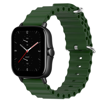 20mm Ocean Style Silicone Solid Color Watch Band, For Amazfit GTS 3, For Amazfit GTS 2E