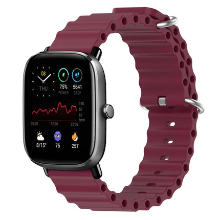 20mm Ocean Style Silicone Solid Color Watch Band, For Amazfit GTS 2 Mini, For Amazfit GTS 2