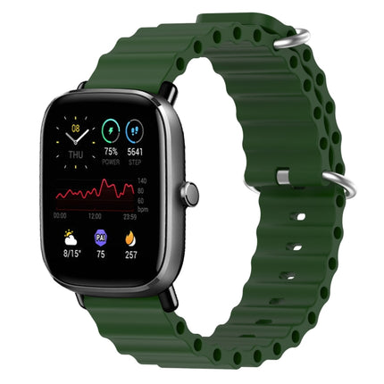 20mm Ocean Style Silicone Solid Color Watch Band, For Amazfit GTS 2 Mini, For Amazfit GTS 2