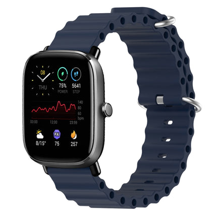 20mm Ocean Style Silicone Solid Color Watch Band, For Amazfit GTS 2 Mini, For Amazfit GTS 2