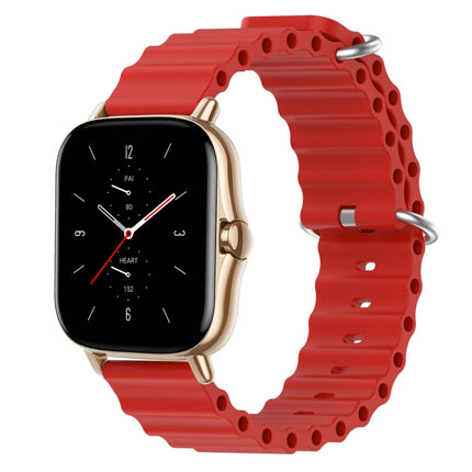 20mm Ocean Style Silicone Solid Color Watch Band, For Amazfit GTS 2 Mini, For Amazfit GTS 2