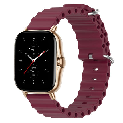 20mm Ocean Style Silicone Solid Color Watch Band, For Amazfit GTS 2 Mini, For Amazfit GTS 2