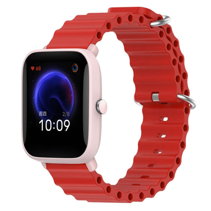 20mm Ocean Style Silicone Solid Color Watch Band, For Amazfit Pop Pro, For Amazfit Pop