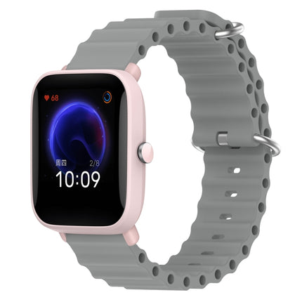 20mm Ocean Style Silicone Solid Color Watch Band, For Amazfit Pop Pro, For Amazfit Pop