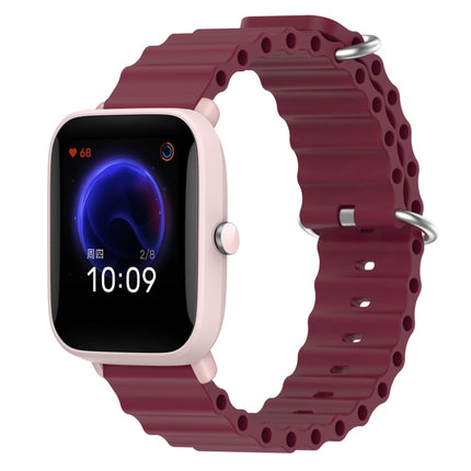 20mm Ocean Style Silicone Solid Color Watch Band, For Amazfit Pop Pro, For Amazfit Pop