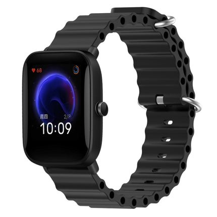 20mm Ocean Style Silicone Solid Color Watch Band, For Amazfit Pop Pro, For Amazfit Pop