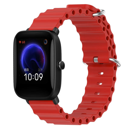 20mm Ocean Style Silicone Solid Color Watch Band, For Amazfit Pop Pro, For Amazfit Pop