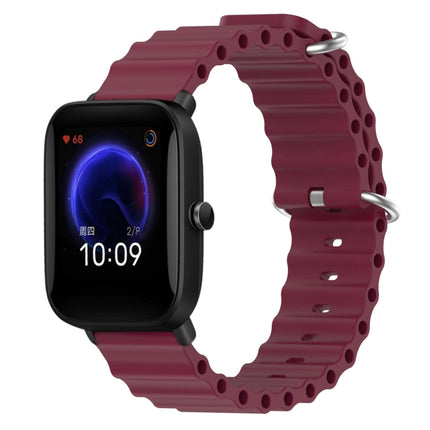 20mm Ocean Style Silicone Solid Color Watch Band, For Amazfit Pop Pro, For Amazfit Pop