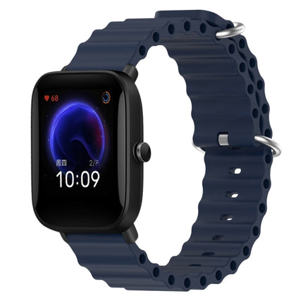 20mm Ocean Style Silicone Solid Color Watch Band, For Amazfit Pop Pro, For Amazfit Pop