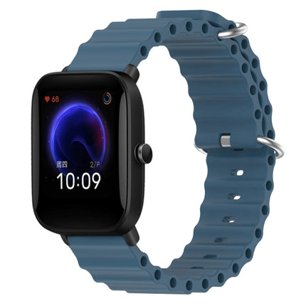 20mm Ocean Style Silicone Solid Color Watch Band, For Amazfit Pop Pro, For Amazfit Pop